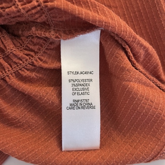 Love & Joy Mauve Pink Boho Lace Casual Short Sleeve Top Size Small - Picture 6 of 6